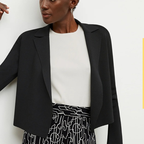 M.M.LaFleur Black Cropped Jardigan XL / 16 - Picture 6 of 7
